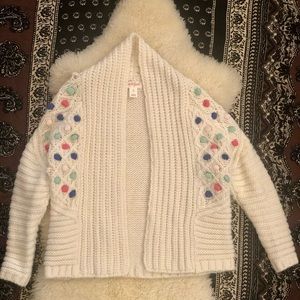 Cat & Jack Girls open knit Cardigan Sweater; 4T
